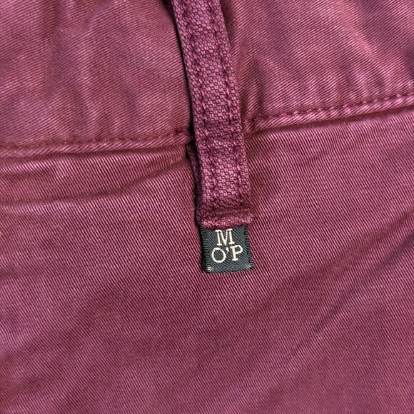 Marc O'Polo Pants Mens 34x34 Red Modern Vernik Slim Straight Fit Stretch Chinos - Picture 5 of 16